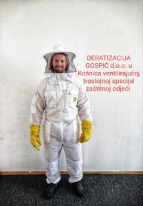 zaštitna oprema za stršljane, obade je dio ventilirajuće zaštitne opreme Košnica