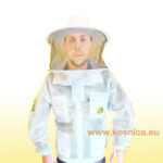 Pčelarska ventilirajuća prozračna troslojna jakna s okruglim šeširom