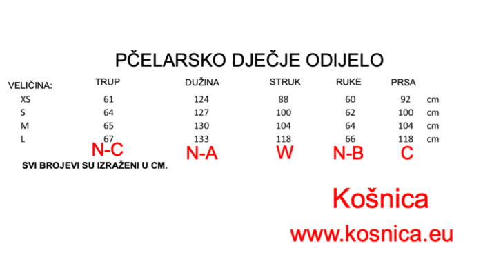 Dječje pčelarsko ventilirajuće troslojno delux odijelo (kombinezon) - Slika 3