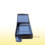 Sunčani topionik za topljenje voska s pčelarskih okvira. Može biti za 1,2,3,4,6,8 okvira. Može biti za LR i AŽ okvire. Najviše za pčelarstvo se može naći u Zagrebu u trgovini s pčelarskom opremom Košnica