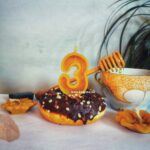 Svijeća za tortu od pčelinjeg voska broj 3