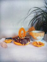 Svijeća za tortu od pčelinjeg voska broj 0