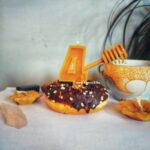 Svijeća za tortu od pčelinjeg voska broj 4