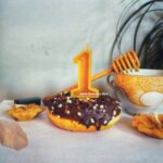 Svijeća za tortu od pčelinjeg voska broj 1