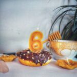 Svijeća za tortu od pčelinjeg voska broj 6